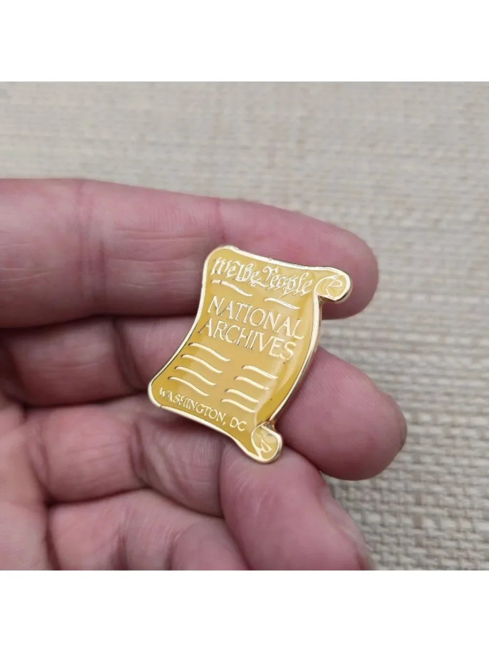 National Archives We the People Constitution Enamel Lapel Pin A8070